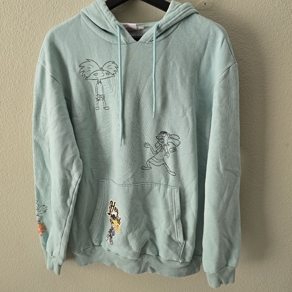 Nickelodeon Other - Mens Nickelodeon Sweatshirt Hey Arnold! Green Hoodie